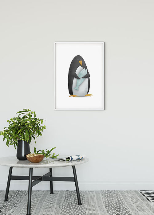 Wandbild - Cute Animal Penguin
