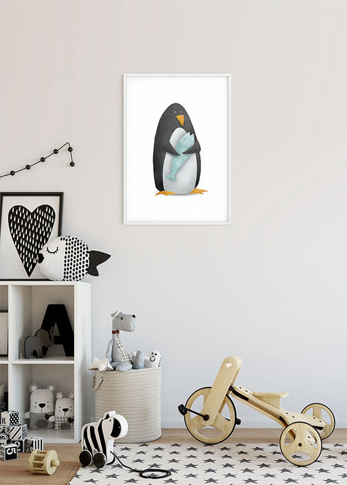 Wandbild - Cute Animal Penguin