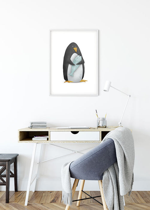 Komar NEU | Wandbild - Cute Animal Penguin - Größe 50 x 70 cm