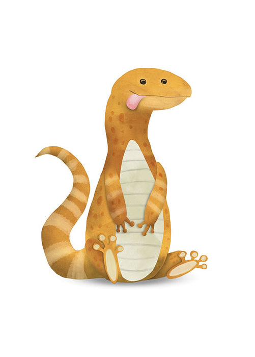 Wandbild - Cute Animal Lizard