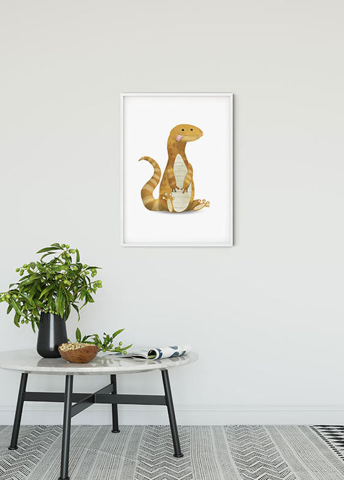 Wandbild - Cute Animal Lizard