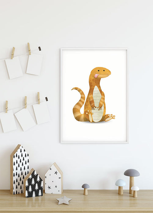 Komar NEU | Wandbild - Cute Animal Lizard - Größe 50 x 70 cm