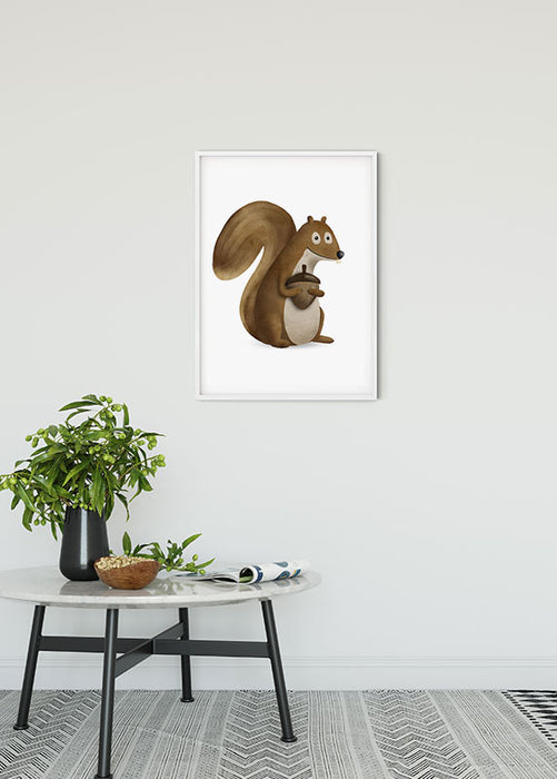 Wandbild - Cute Animal Squirrel