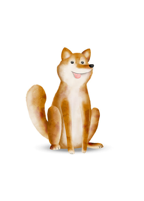 Wandbild - Cute Animal Dog