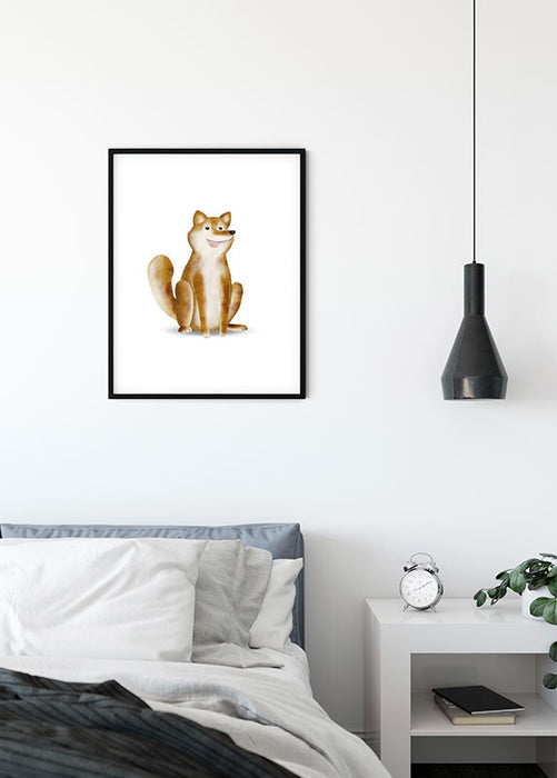 Wandbild - Cute Animal Dog