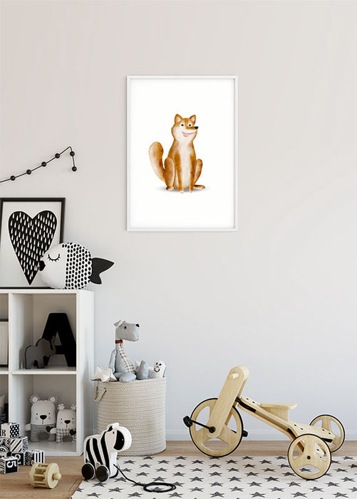 Wandbild - Cute Animal Dog