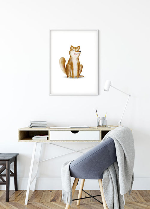 Wandbild - Cute Animal Dog