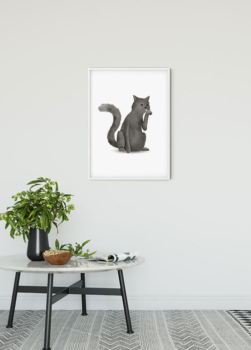 Wandbild - Cute Animal Cat