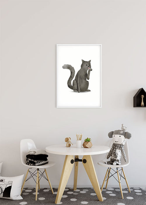 Wandbild - Cute Animal Cat