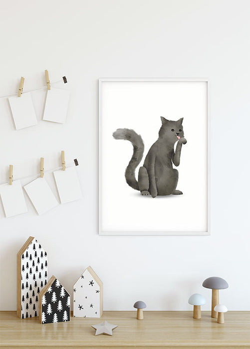 Wandbild - Cute Animal Cat