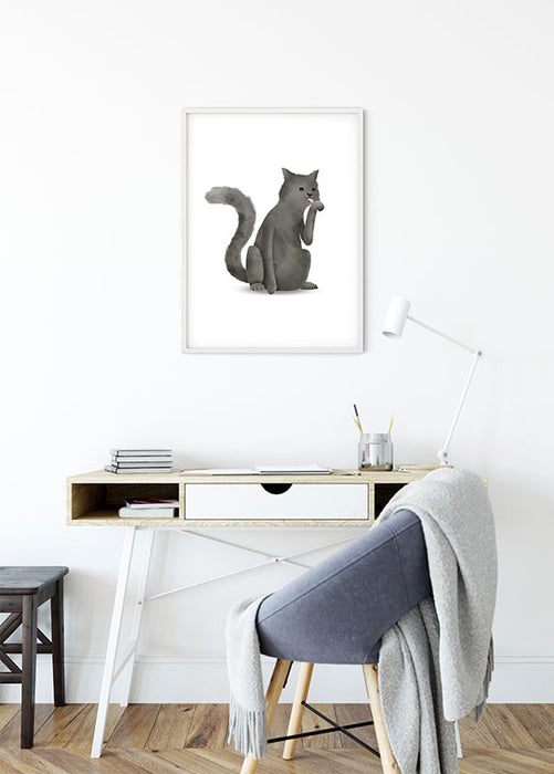 Komar NEU | Wandbild - Cute Animal Cat - Größe 50 x 70 cm