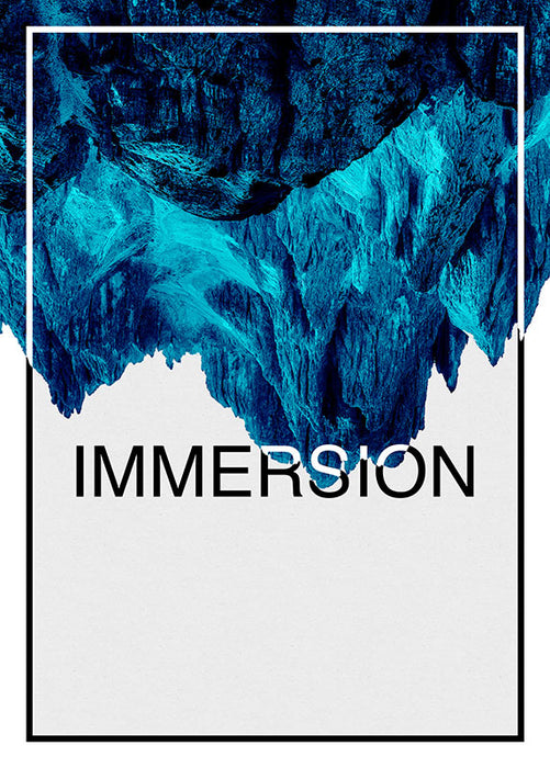 Komar NEU | Wandbild - Immersion Blue - Größe 30 x 40 cm