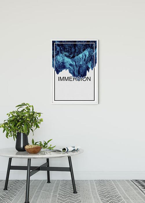 Wandbild - Immersion Blue