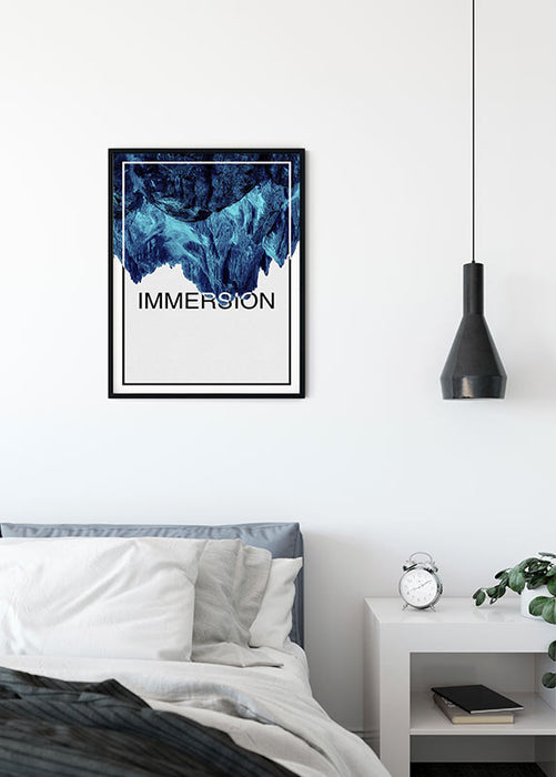 Komar NEU | Wandbild - Immersion Blue - Größe 30 x 40 cm