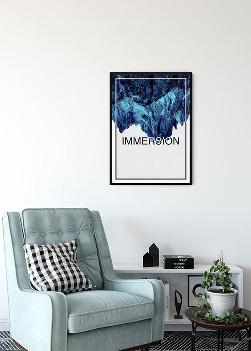 Komar NEU | Wandbild - Immersion Blue - Größe 40 x 50 cm