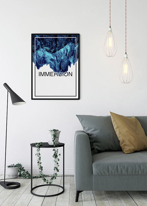 Komar NEU | Wandbild - Immersion Blue - Größe 30 x 40 cm