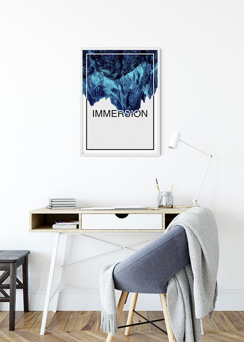 Wandbild - Immersion Blue