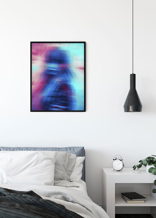 Wandbild - Neon Girl