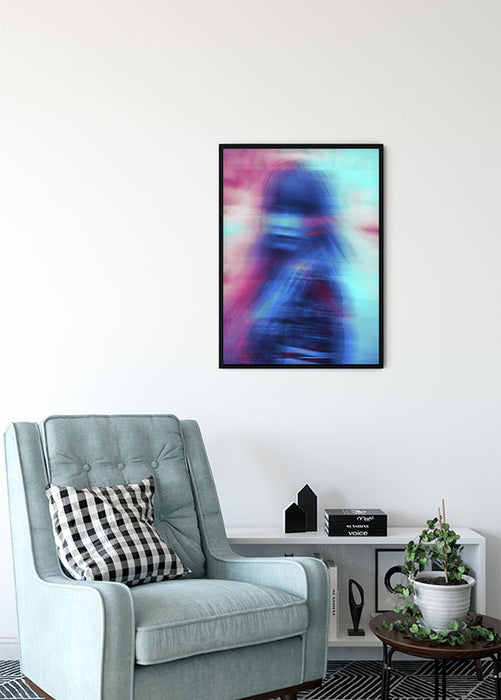 Wandbild - Neon Girl