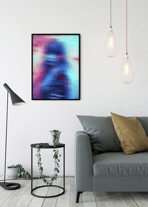 Wandbild - Neon Girl
