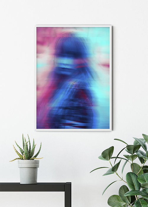 Wandbild - Neon Girl