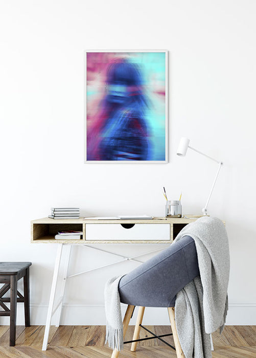 Wandbild - Neon Girl