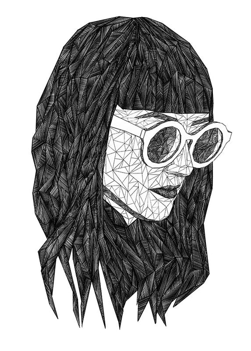 Komar NEU | Wandbild - Grid Monochrome - Größe 30 x 40 cm