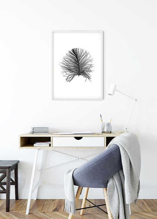 Wandbild - Feather White