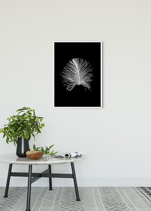 Wandbild - Feather Black