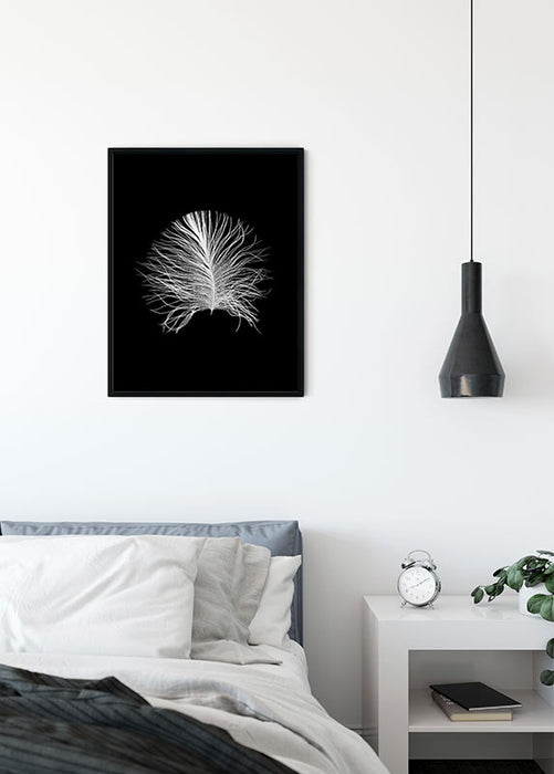 Wandbild - Feather Black