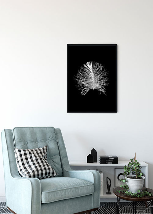 Wandbild - Feather Black
