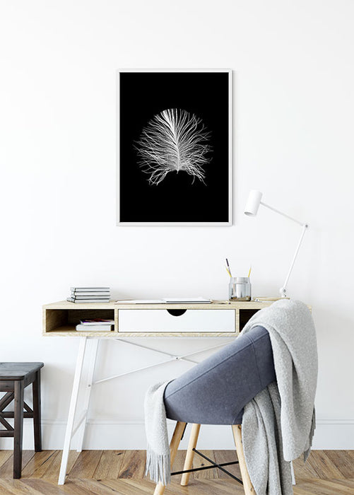 Wandbild - Feather Black