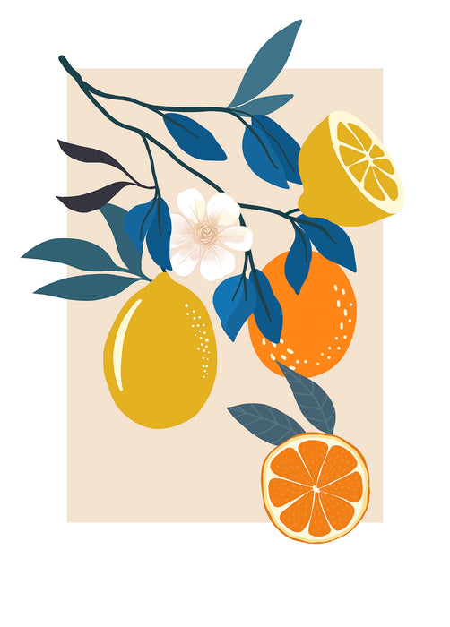 Wandbild | Illustration Finest Fruits
