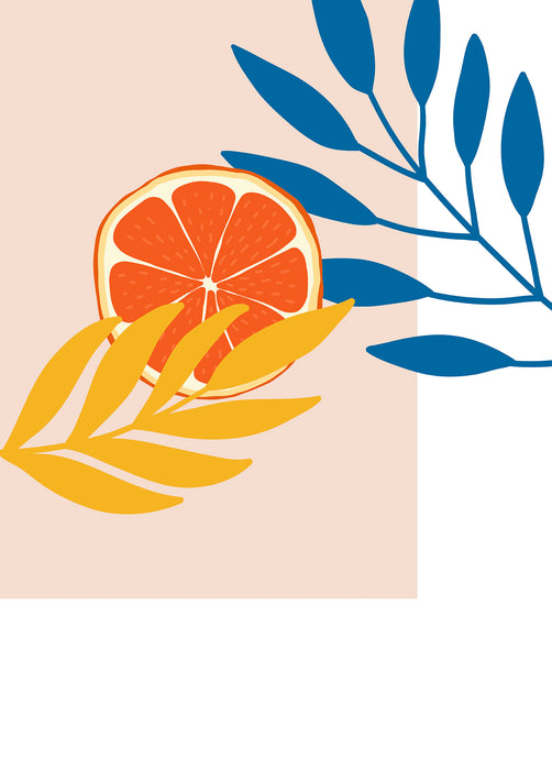 Komar NEU | Wandbild - Illustration Drooping Leaves