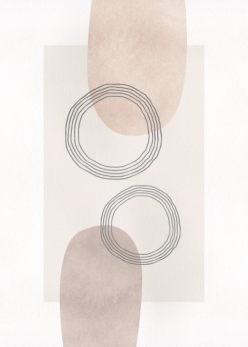 Wandbild | Line Art Circles