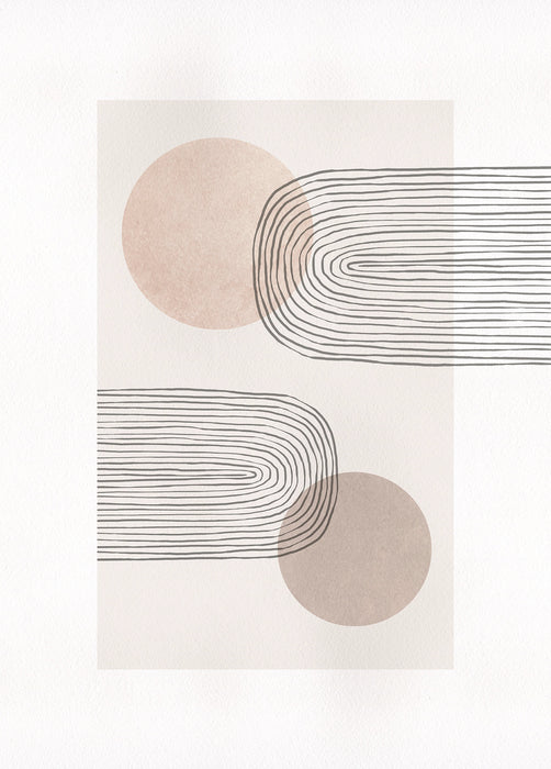 Komar NEU | Wandbild - Line Art Rainbow