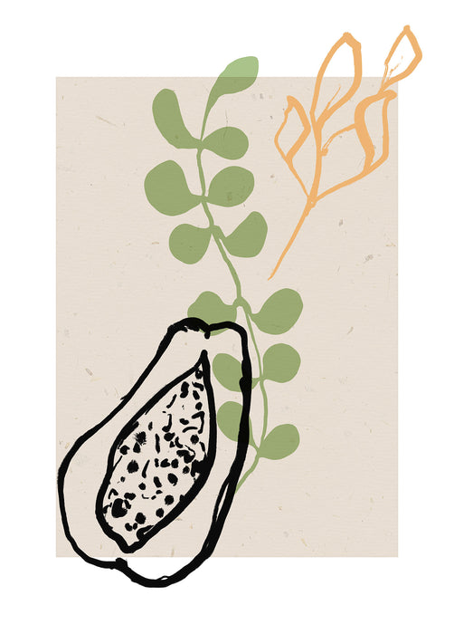 Komar NEU | Wandbild - Papaye du paradis