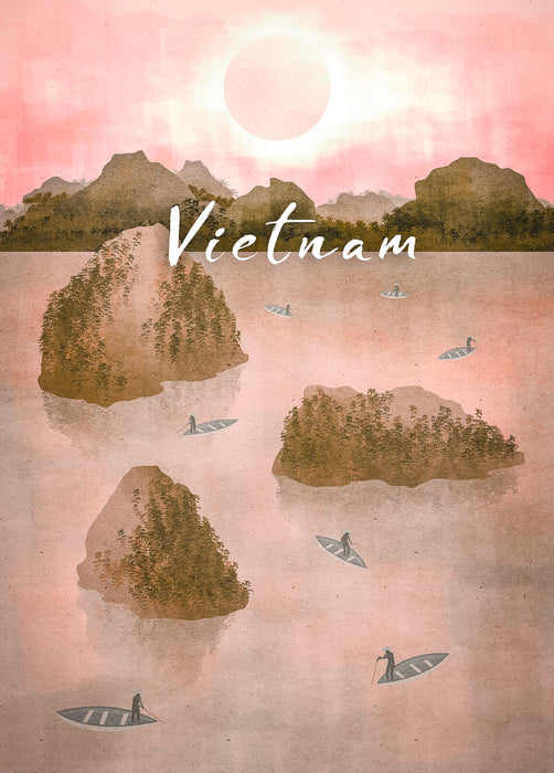 Wandbild | Vintage Travel Vietnam