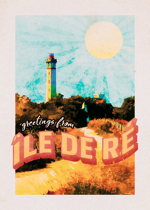 Wandbild | Vintage Travel Île de Ré