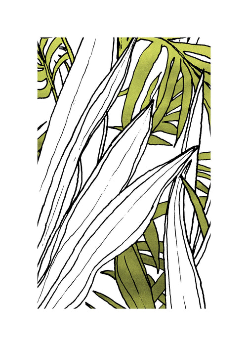 Komar NEU | Wandbild - Bleached Leaves