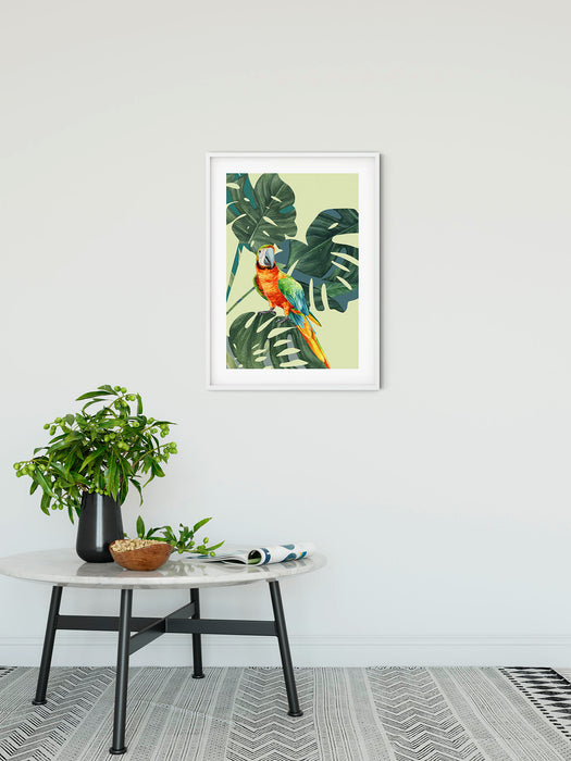 Wandbild | Green | Winged Macaw