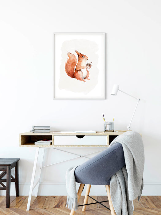 Wandbild | Hungry Squirrel