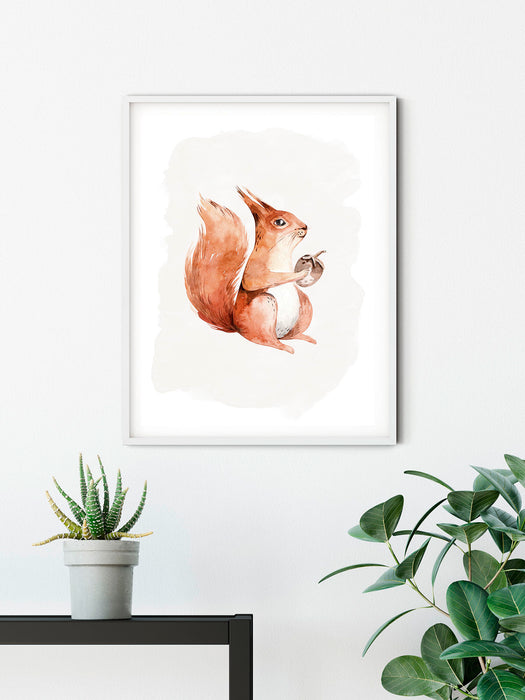 Wandbild | Hungry Squirrel