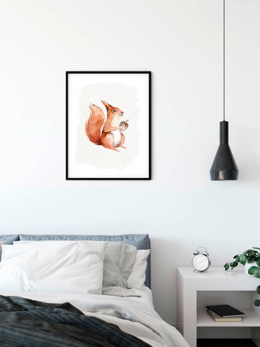 Wandbild | Hungry Squirrel