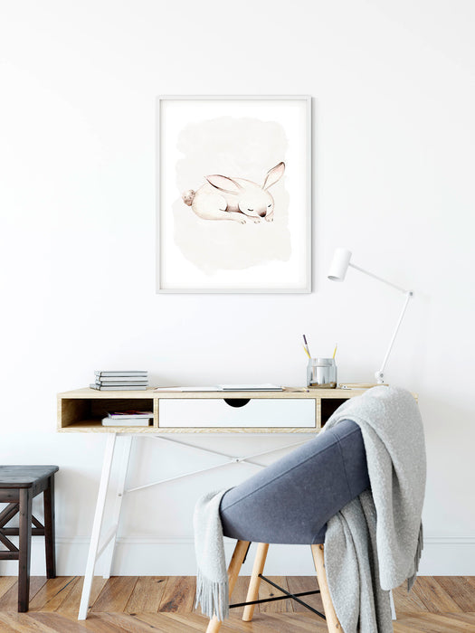 Wandbild | Sleepy Bunny
