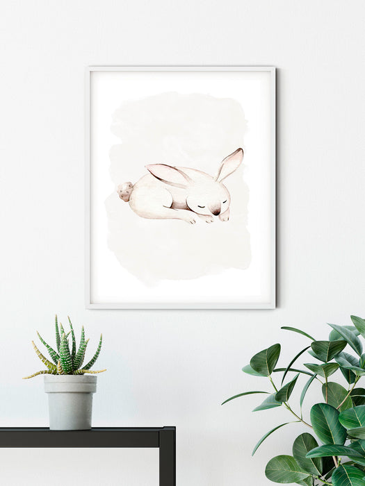 Wandbild | Sleepy Bunny