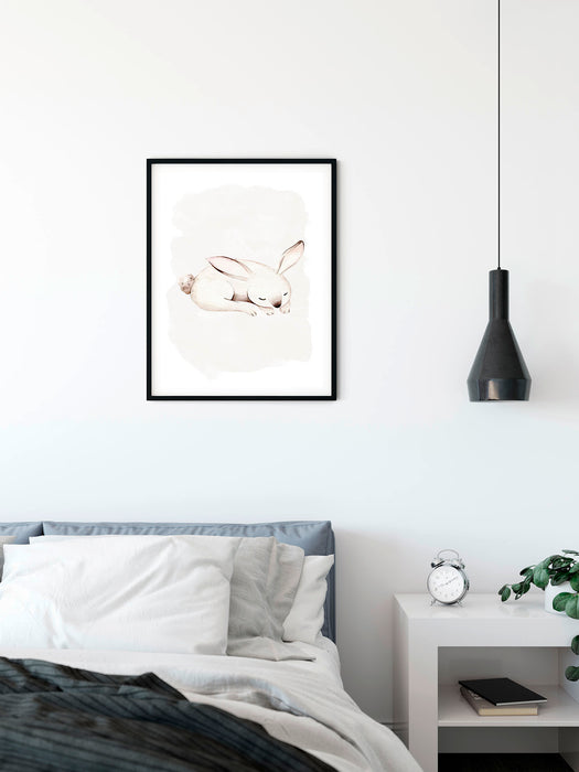 Wandbild | Sleepy Bunny
