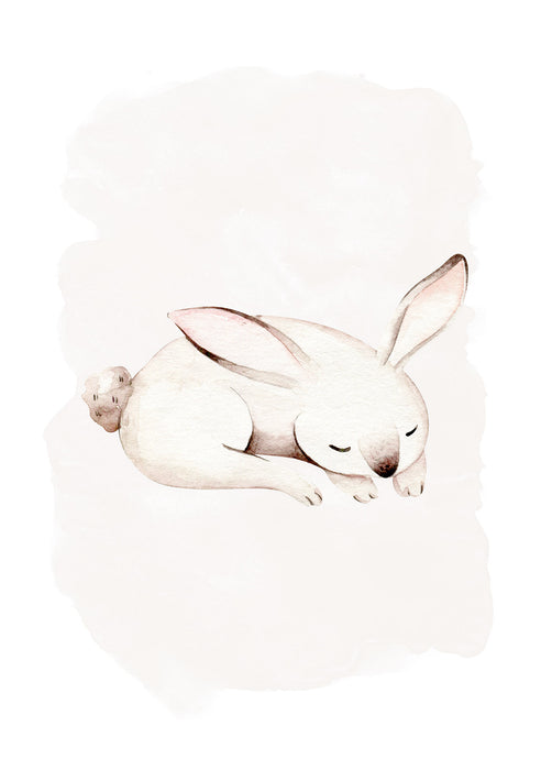 Wandbild | Sleepy Bunny