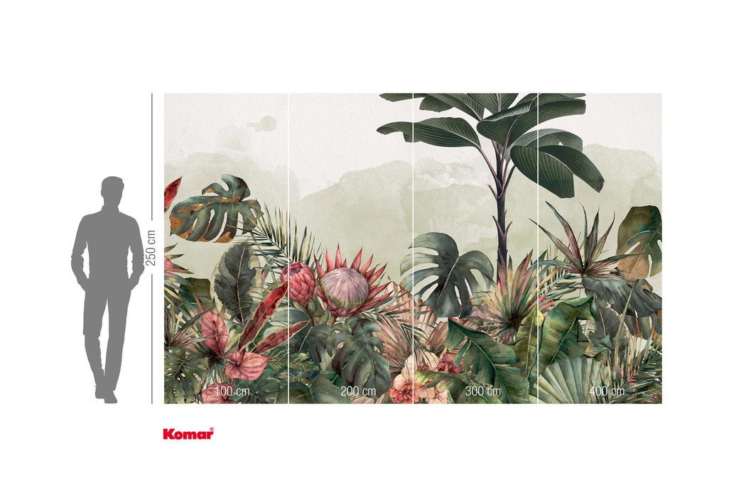 Komar NEU | Digitaldruck Vlies Fototapete - Jungle Spot - Größe 400 x 250 cm