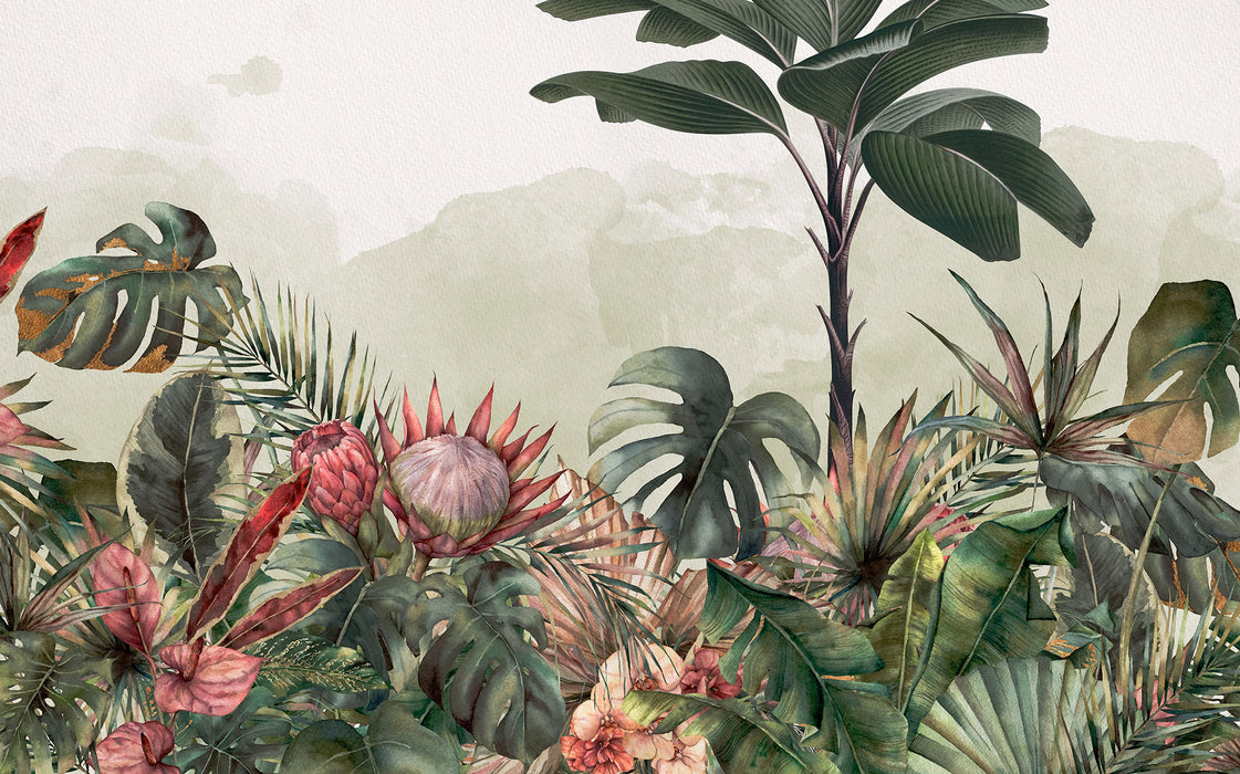 Komar NEU | Digitaldruck Vlies Fototapete - Jungle Spot - Größe 400 x 250 cm